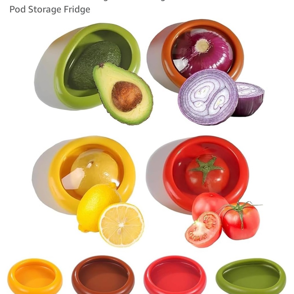 Source Unknown Green and Yellow Food Storage Containers